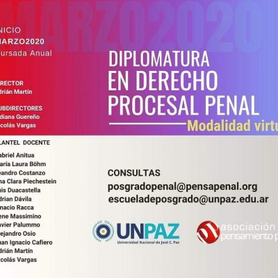 Asociación Pensamiento Penal - Diplomatura Virtual en Derecho Procesal Penal